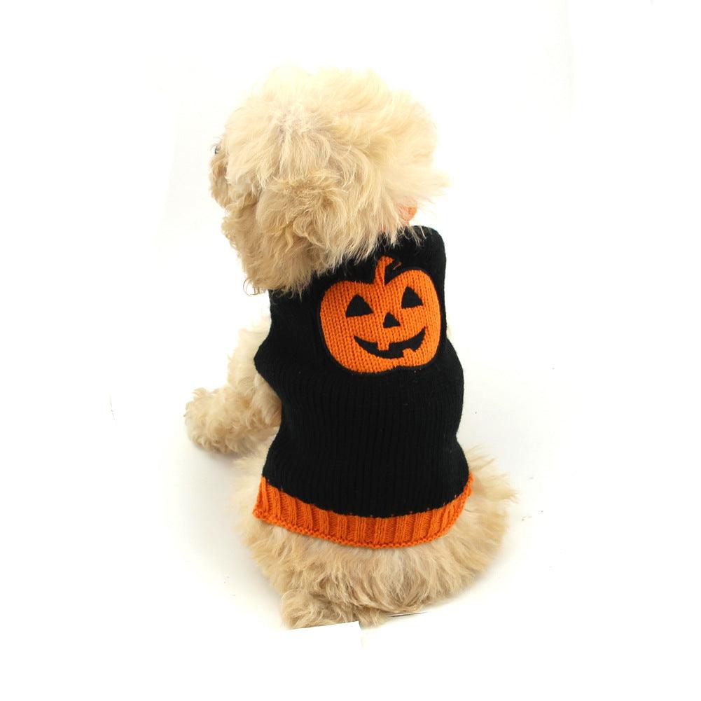 Spooky Pumpkin Pup Sweater-4