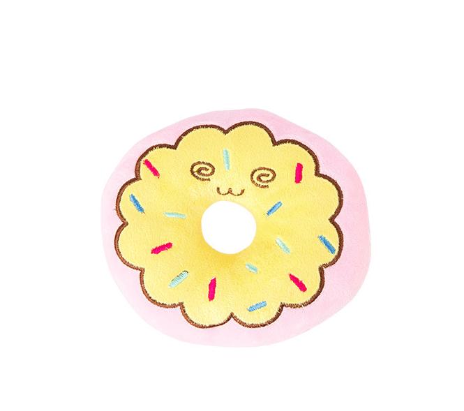 Interactive Donut Sound Plush Toy For Dogs
